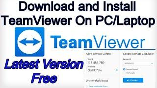 Team Viewer How to Downloads & installation software  laptop/pc