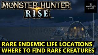 Monster Hunter Rise Rare Endemic Life Locations - ALL Areas