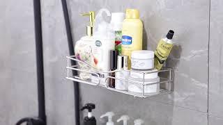 Bathroom Organizing Ideas Must Have // YIGII Shower Shelf Adhesive KS046- 2