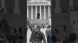 Veterans holds protest at Capitol ahead of Army celebrations #Shorts