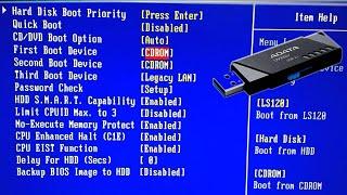 How to Boot From USB Device | Motherboard Bios Setting | Change Bios Boot order | 2020