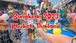 4K  SONGKRAN 2023 Water Festival Bangla Road Patong Beach - Phuket Thailand  CRAZIEST WATER FIGHT