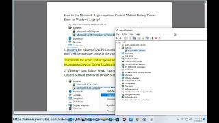 Fix Microsoft ACPI-Compliant Control Method Battery Driver Error on Windows Laptop (2023 Updated)