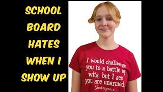 Young teen girl DESTROYS Chippewa Valley School board