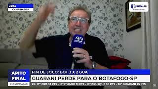 Comentário Final Tigrão Botafogo-SP 3 X 2 Guarani - 09/10/2024 - Rádio Bandeirantes Campinas