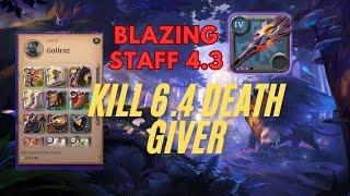 Blazing staff 4.3 kill gucci 6.4 death giver l Albion Online Mist