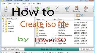 How to create iso file By powerISO Software New 2017