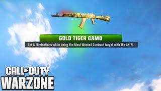 Unlocking "GOLD TIGER" in WARZONE is "EASY"?