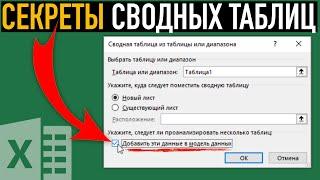 Создание сводной таблицы по данным с разных листов  Модель данных в Excel
