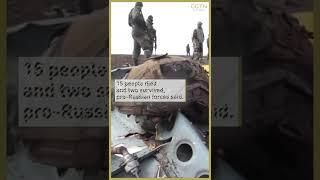 Ukrainian helicopter shot down leaving Mariupol