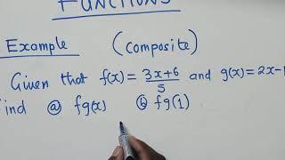 Function (composite and inverse)