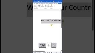 Increase font size in MS Word #tutorial #msword #tips