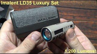 Imalent LD35 Luxury Flashlight Set Review! (1,200 Lumens, OLED Display, Luminus SFT-25R-WES LED!)