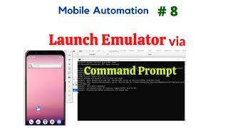 #MobileAutomation - 8 | Launch Emulator Via Command Prompt | #NATASATech