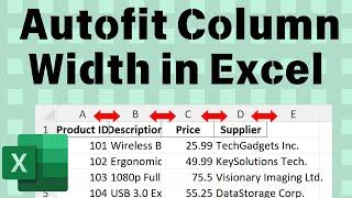 How to Autofit Column Width in Excel (QUICK SHORTCUTS)