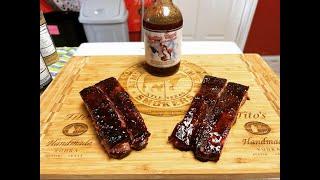 Smoked Spare Ribs - Smoking Wizard Glaze