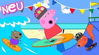 Peppa-Wutz-Geschichten | Surfen und Skaten | Videos für Kinder |