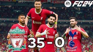 Ronaldo, Messi, M.Salah & Mbappé  | All Stars Together | Liverpool Vs Tottenham | FC24 4K Match