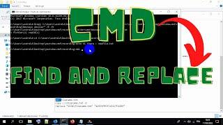 Find and Replace Text in a File with CMD #terminal #cmd #DZ4Team