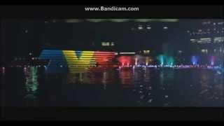 TV3 ident - colourful fountains at KLCC (June 2014)