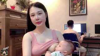 Breastfeeding baby vlog new 2023 I Signer Mom