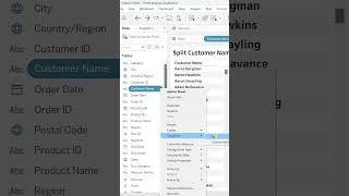 #QuickTip- How to split customer names in Tableau?  #tableau #shorts