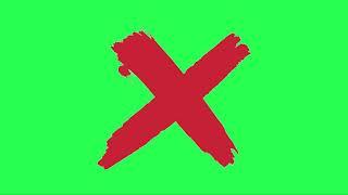 No Dont Symbol Icon Animation Green Screen | Sky Fx