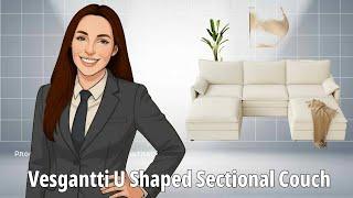 CLOUD COUCH | Vesgantti U Shaped Sectional Couch | Comfiest Modular Sofa
