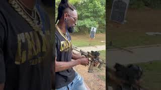 This pistol spits fire 