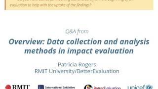 Data Collection and Analysis Methods in Impact Evaluation - Involving stakeholders