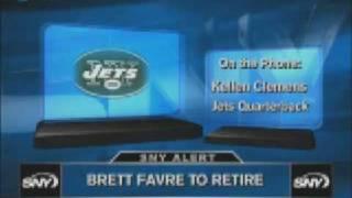 Kellen Clemens Reacts on Favre Retire