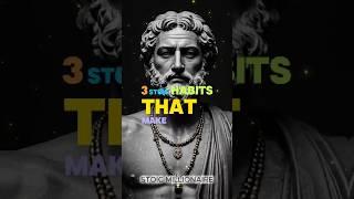 3 Stoic Habits That Make You Rich - Slowly But Surely #stoicism #motivation #wealth #rich