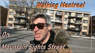 MARCH 13 2025 WALKING MONTREAL ON MOUNTAIN SIGHTS STREET FROM AROUND JEAN-TALON ST