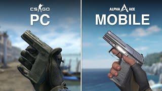 Alpha Ace (Mobile) VS Counter-Strike: Global Offensive (PC) Comparison