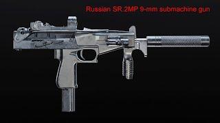 Russian modernized SR-2MP 9-mm "Veresk" special ops submachine gun