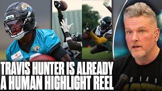 Travis Hunter Officially Has His First NFL Highlight As A SHUTDOWN Corner | Pat McAfee Show