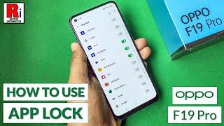 How to Use App Lock in Oppo F19 Pro || How to Set Password Lock onto App