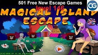 [Walkthrough] 501 Free New Escape Games level 146 - Magical island escape - Complete Game