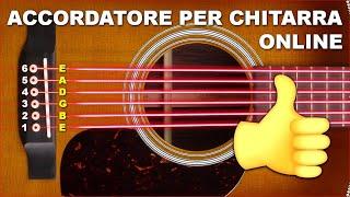 🟢ACCORDATORE PER CHITARRA, ACCORDARE LA CHITARRA ONLINE,ACUSTICA con corde standard e accordi EBGDAE