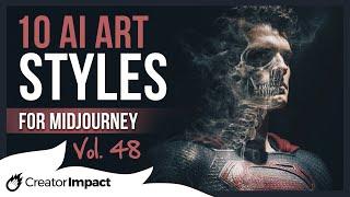 10 DARK & FUN Midjourney Prompts Styles & Phrases: Vol 48