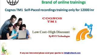 cognos TM1 self-paced recordings training for low fee price cost.