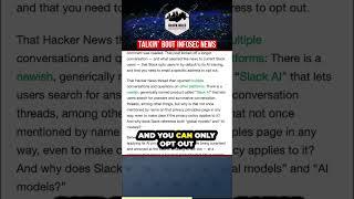Slack Is Using Your Chat For AI #ai #aibots #infosecnews #cybersecurity #podcastclips