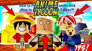 How to Power Weapon combo+How to get Collectibles Faster I Anime Tycoon (ROBLOX) I