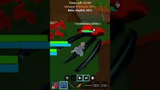Using kitsune to complete volcano event - Blox Fruits  #zioncalebtv #roblox #bloxfruits #fyp