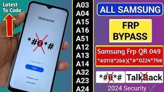 All Samsung a12/a13/a03s/a23/a32/a33/a51 FRP BYPASS || Google Account Unlock || NO TalkBack