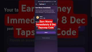 Earn Money Immediately | Tapswap Code | How to Earn Money Immediately – Fast and Simple Solutions