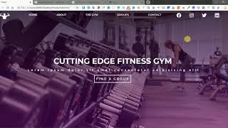 Gym Website Template | Fitness and Gym Complete Website Template | Responsive Web Template