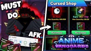 How To AFK Macro Sukuna Fingers In Anime Vanguards! FULL GUIDE