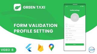 Form Validation Profile Screen || Taxi app Flutter