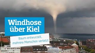 Windhose über Kiel riss Menschen ins Wasser